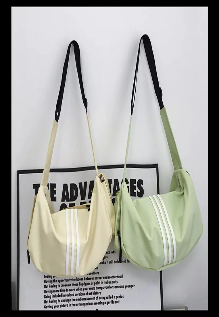 Nylon Duffel Shoulder Gym Swim Travel Bag  26x40x20cm – Green