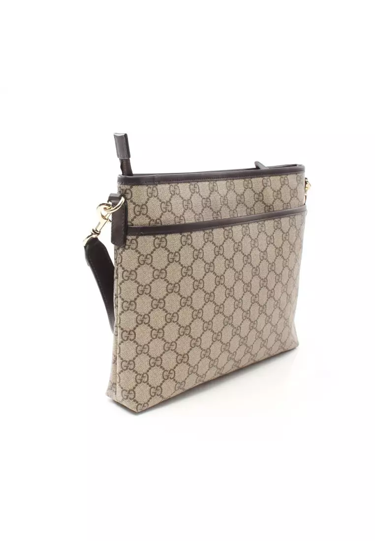 Beige supreme online shoulder bag