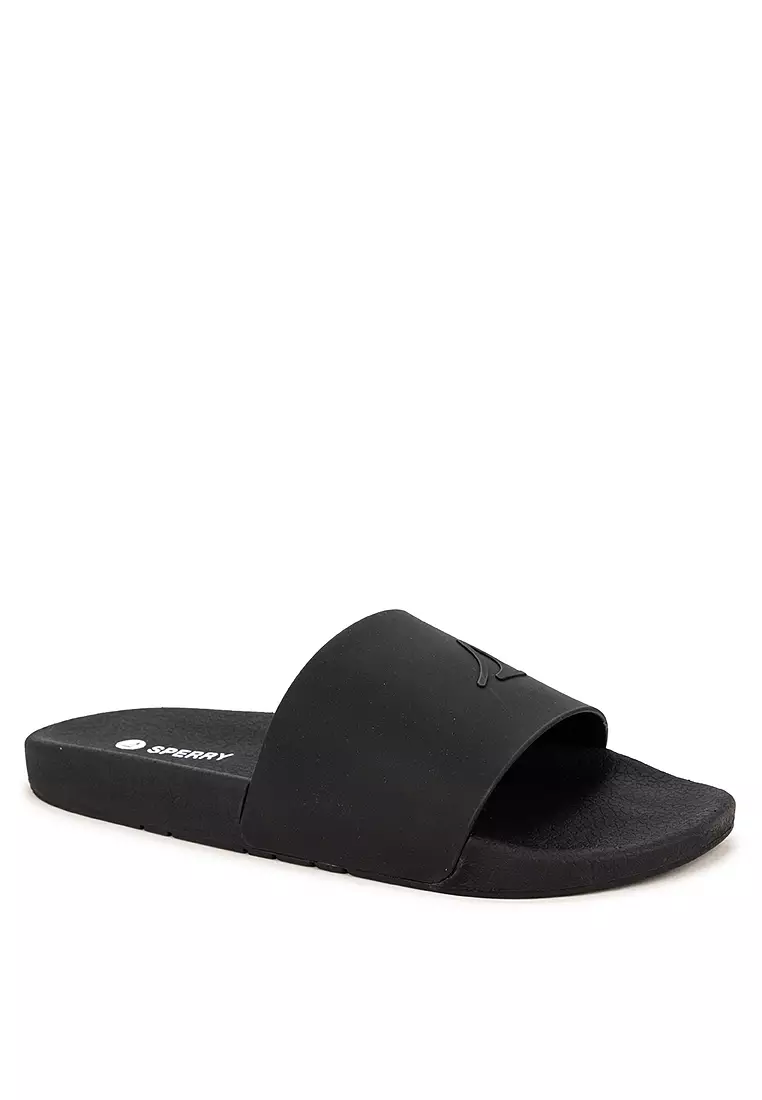 Discount on Sperry  shoes - SKU: Men’s Freeboard S Logo Slides Black