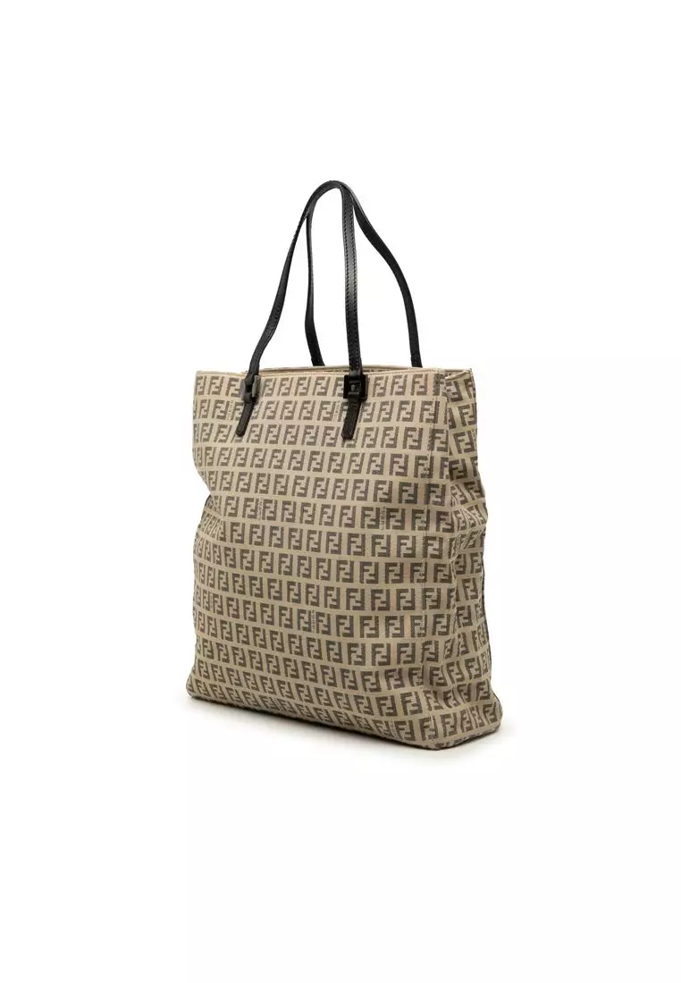 Pre-Loved Fendi Zucchino Canvas Tote