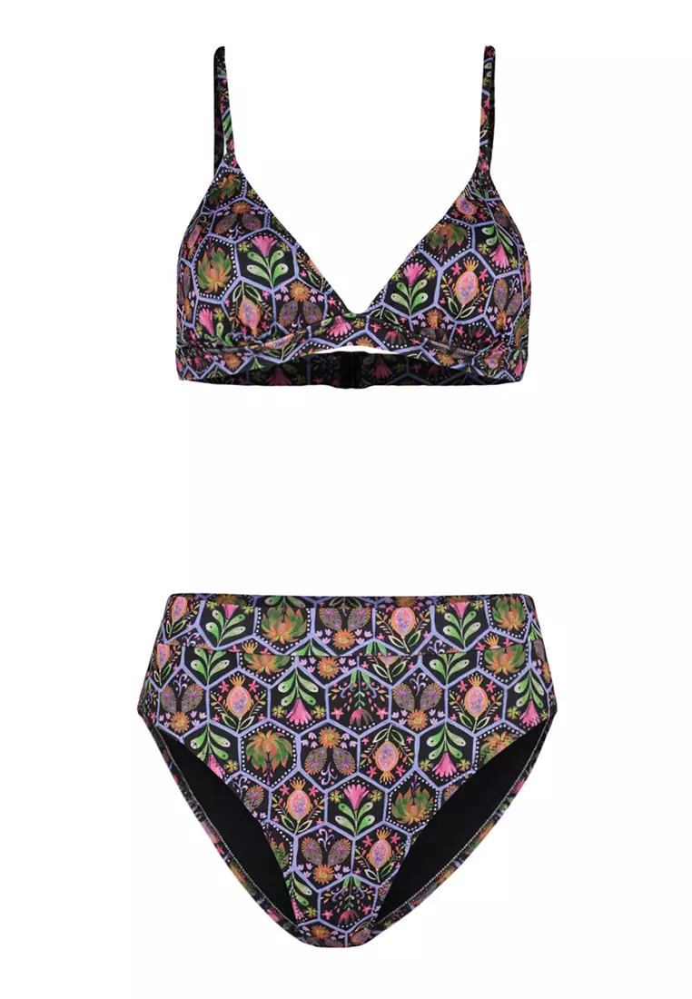 Triangle High Leg Bikini Set