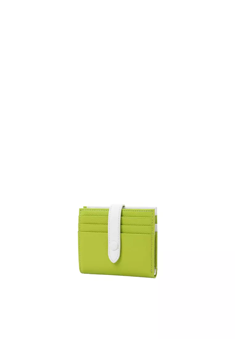 Snap Button Wallet - Lime Green
