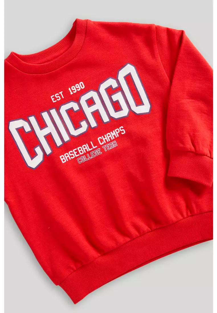 Red Chicago Sweat Top