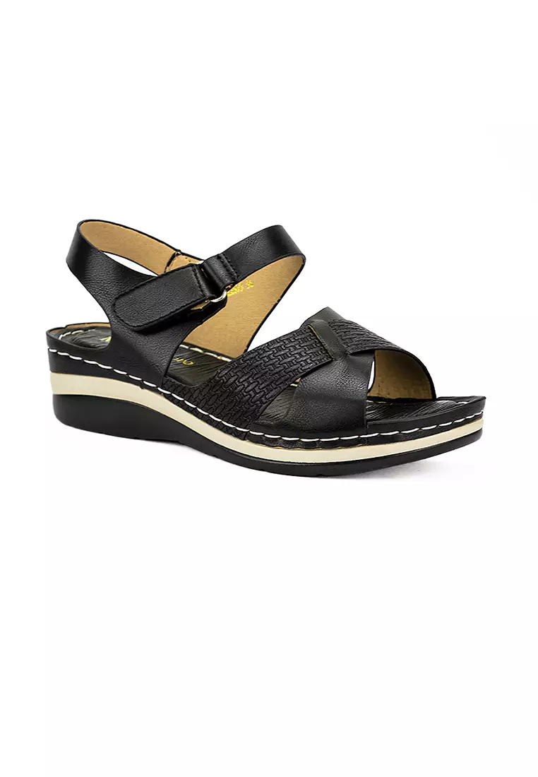Discount on Mario D' boro Runway  shoes - SKU: Women's Wedge Sandals LW 22895 Black C26