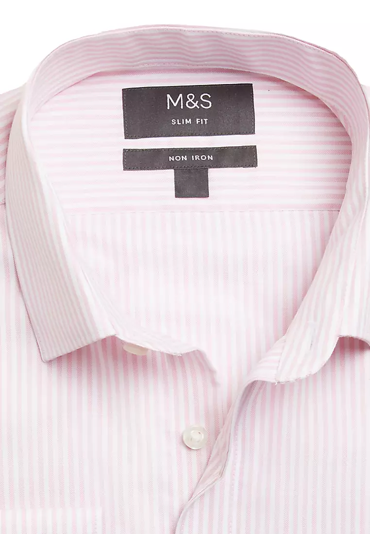 Slim Fit Non Iron Pure Cotton Oxford Shirt