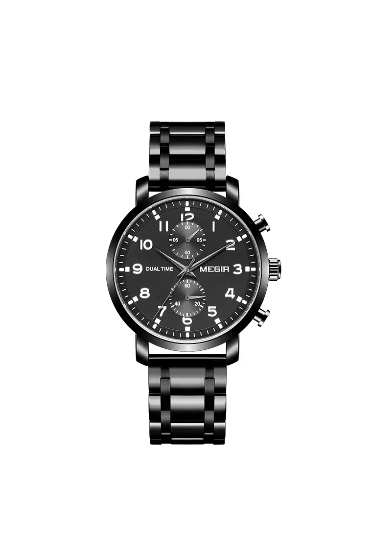 Buy MEGIR MEGIR Fates Men Fashion Leather Quartz Watch Waterproof