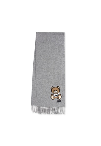MOSCHINO grey MOSCHINO women's bear tassel scarf 3C61CACE83B0D0GS_1