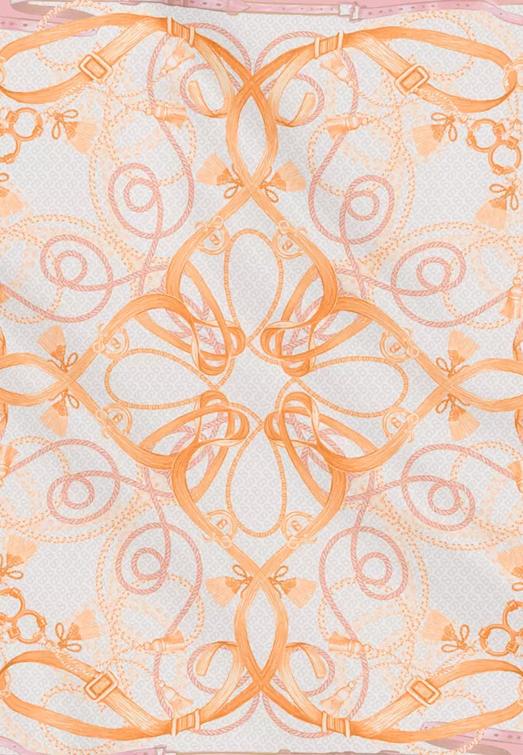 Alexandra Silk Jacquard Square - Chantilly