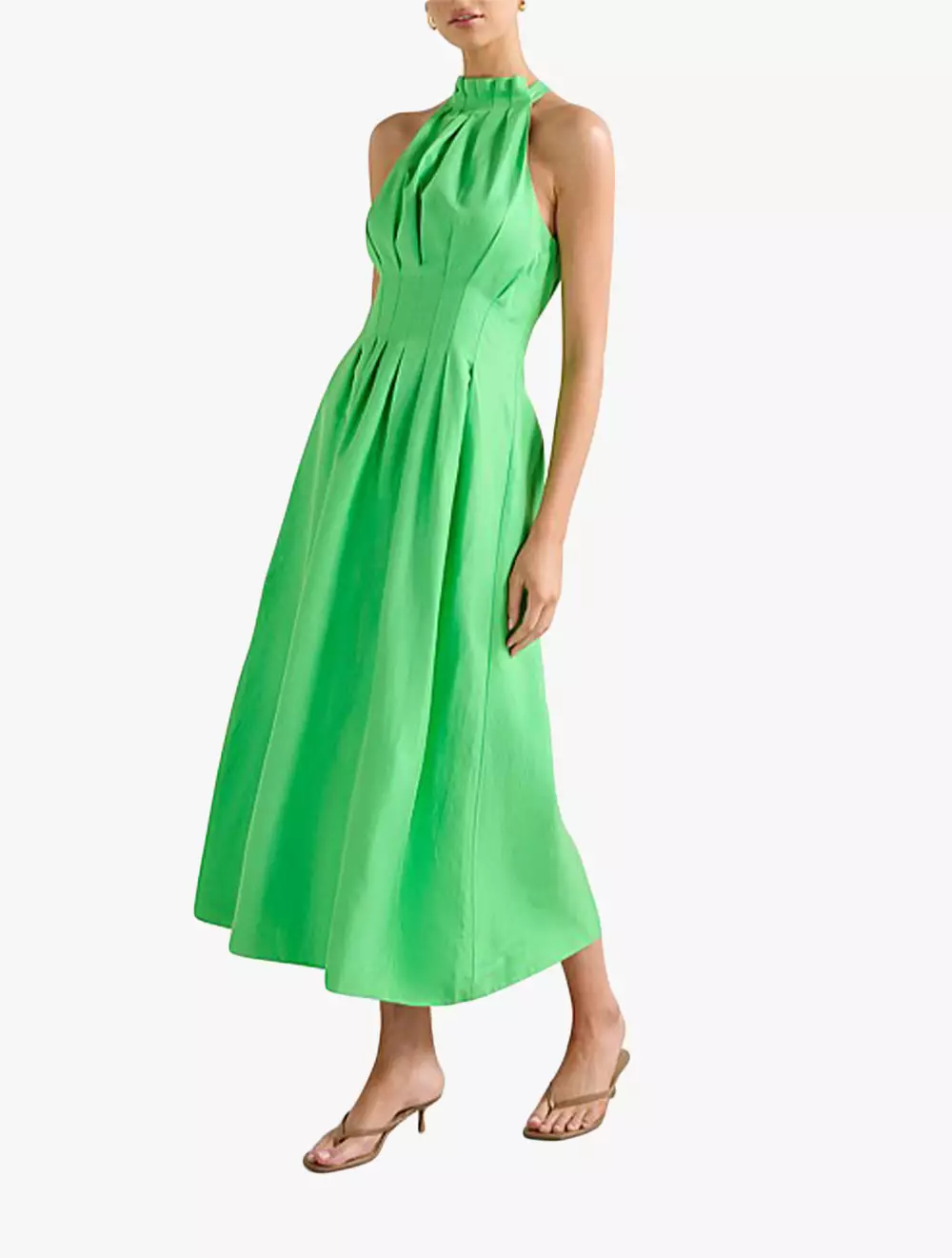 Miller Pleat Halter Midi