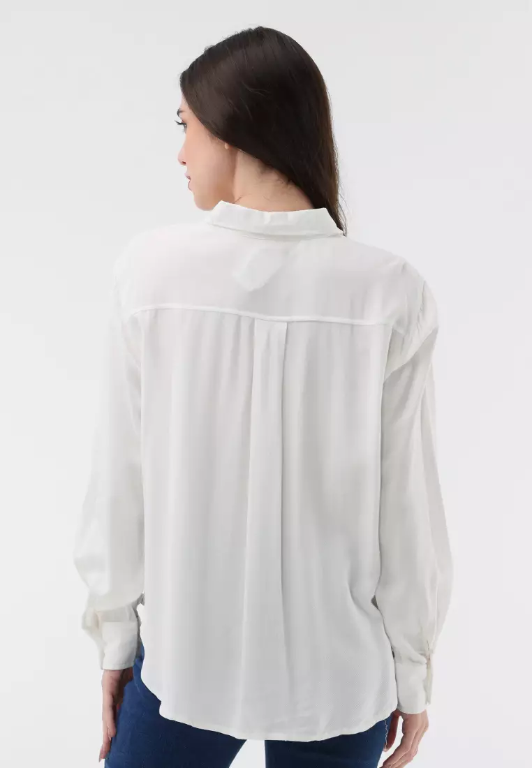 Long Sleeves W/ Collar Blouse