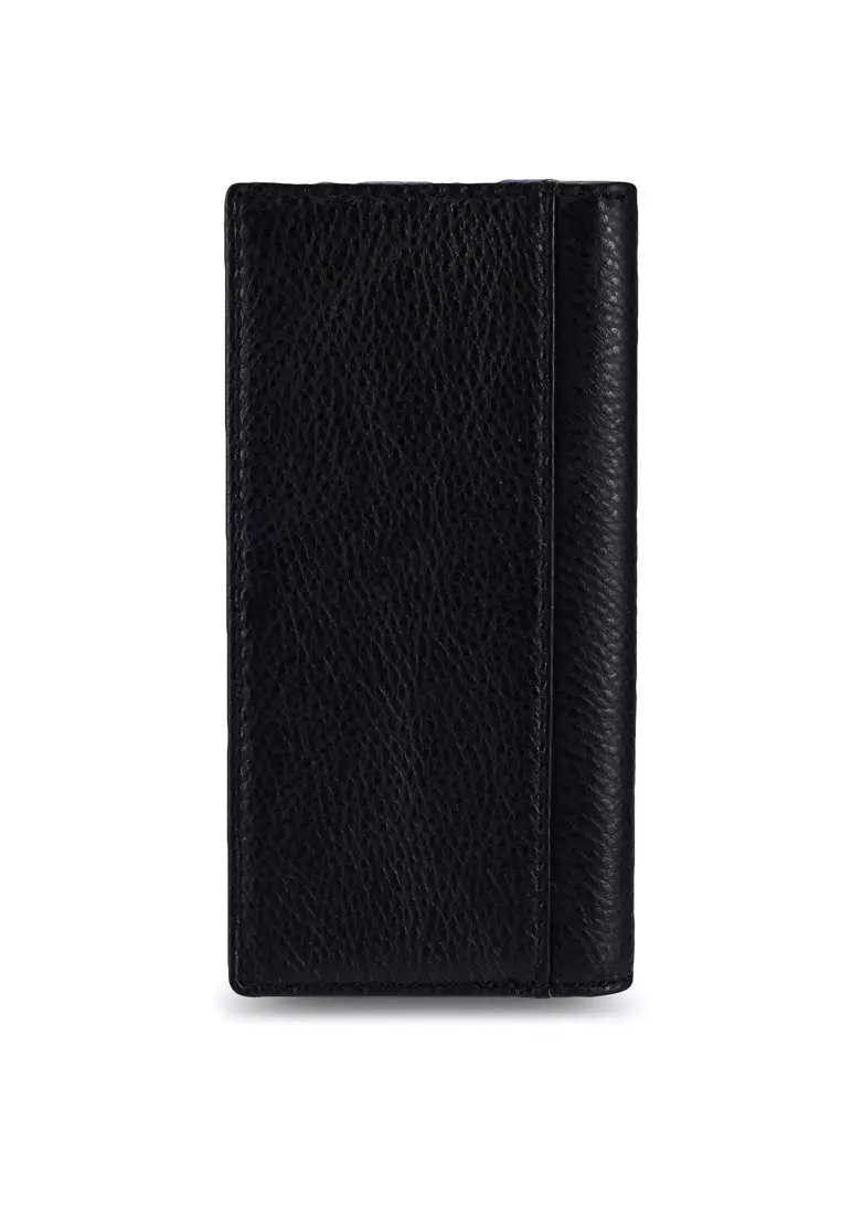 Men's RFID Bi Fold Genuine Leather Long Wallet