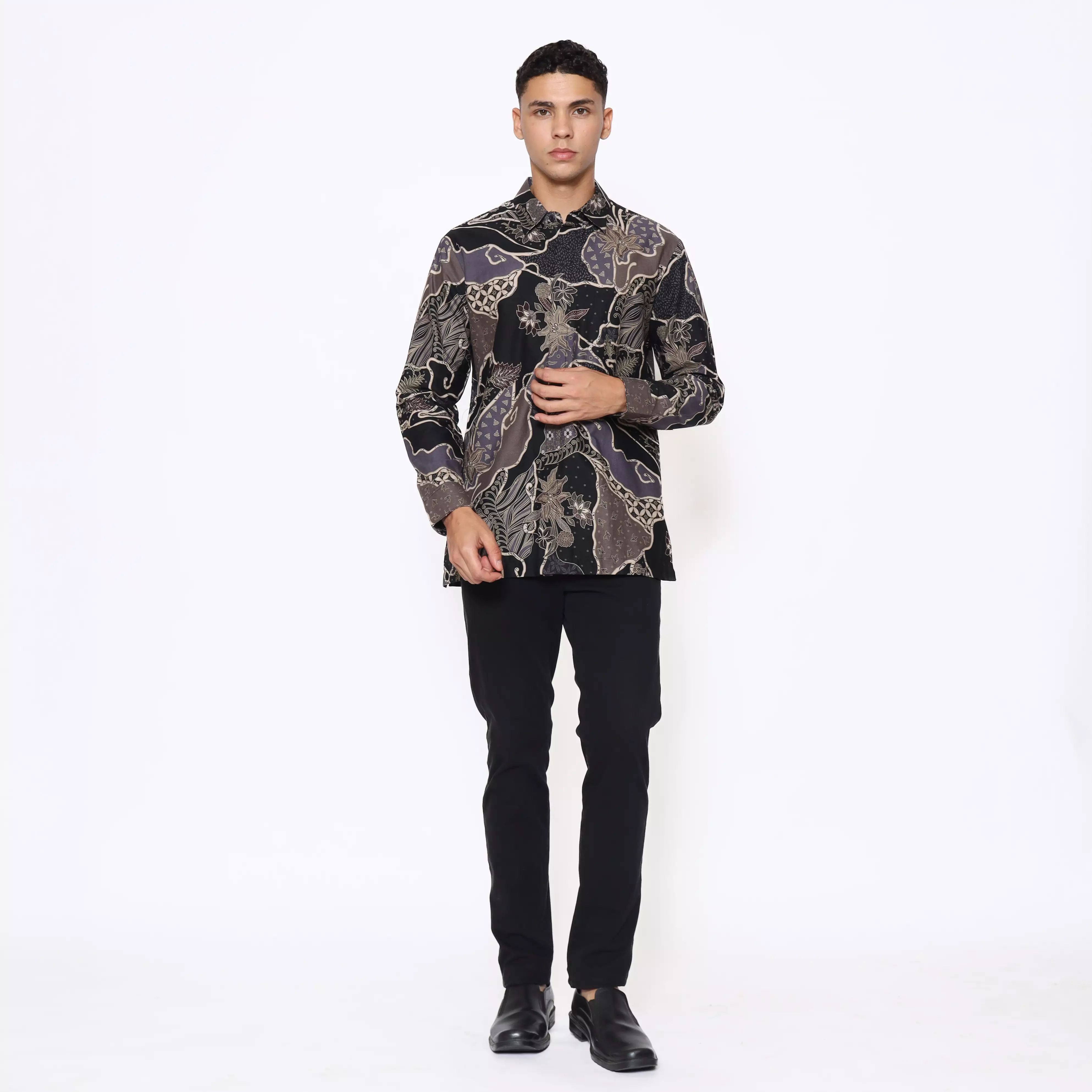 Kemeja Batik Pria - Bhatara Batik Zafran - Atasan Kemeja Batik Lengan Panjang