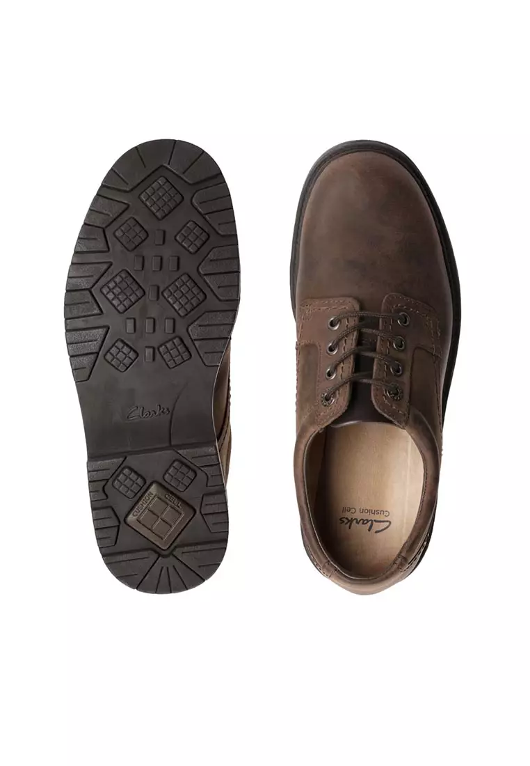 Mens Lane Stride Casual Lace up Shoes - Brown Leather