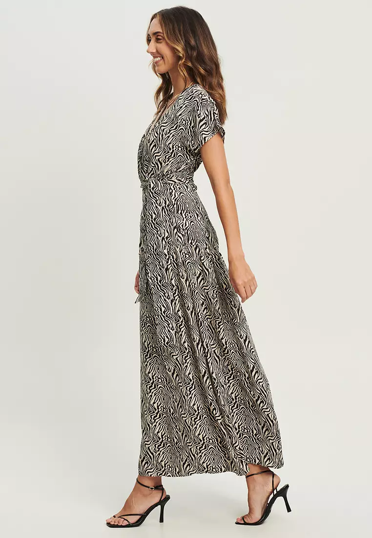 Dalmatian print cheap maxi dress