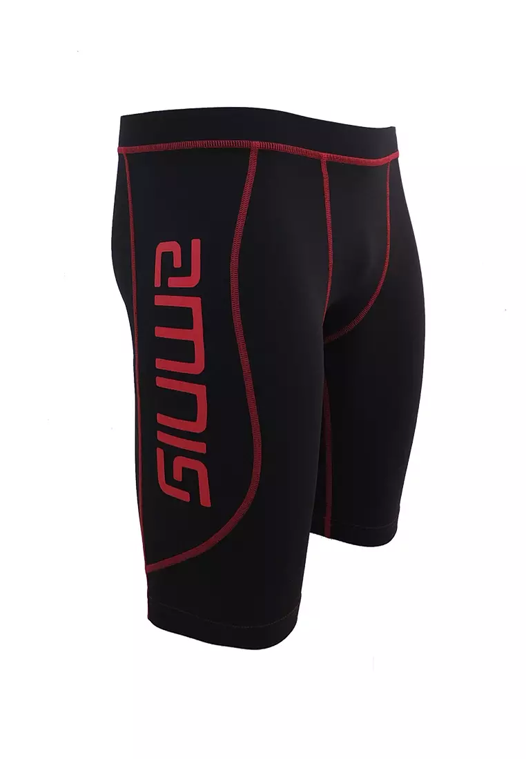 Buy AMNIG AMNIG Men Maxforce Victory Compression Short (Black/Red) Online