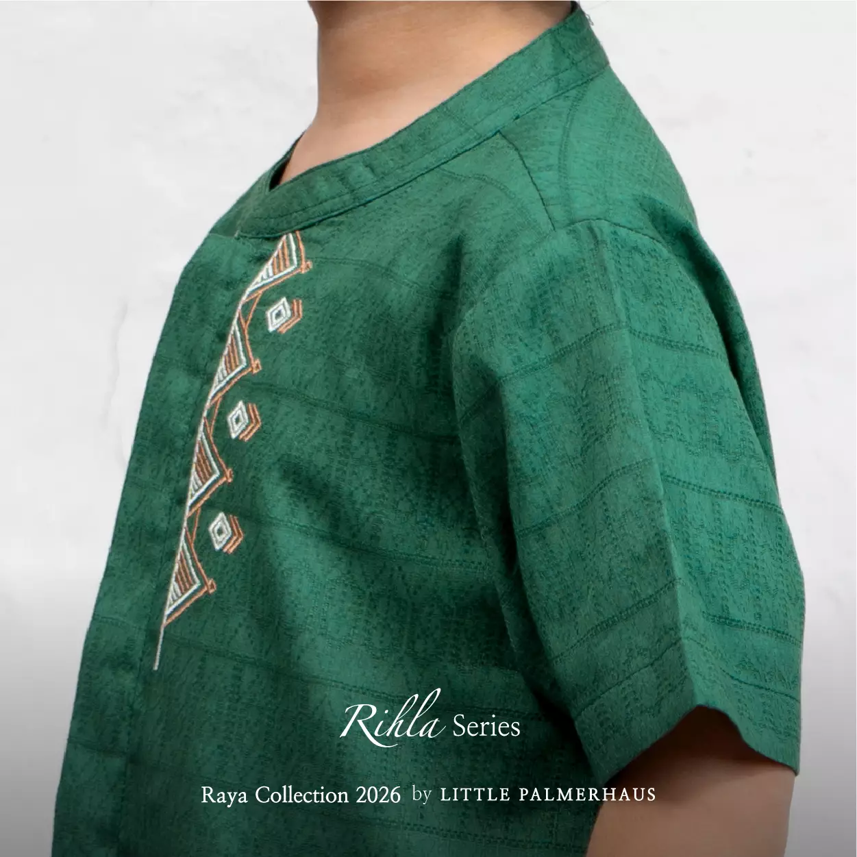 Little Palmerhaus - Baju Lebaran 2026 - Rihla Boy Koko Set (Setelan Baju Koko Anak Laki-laki) Green