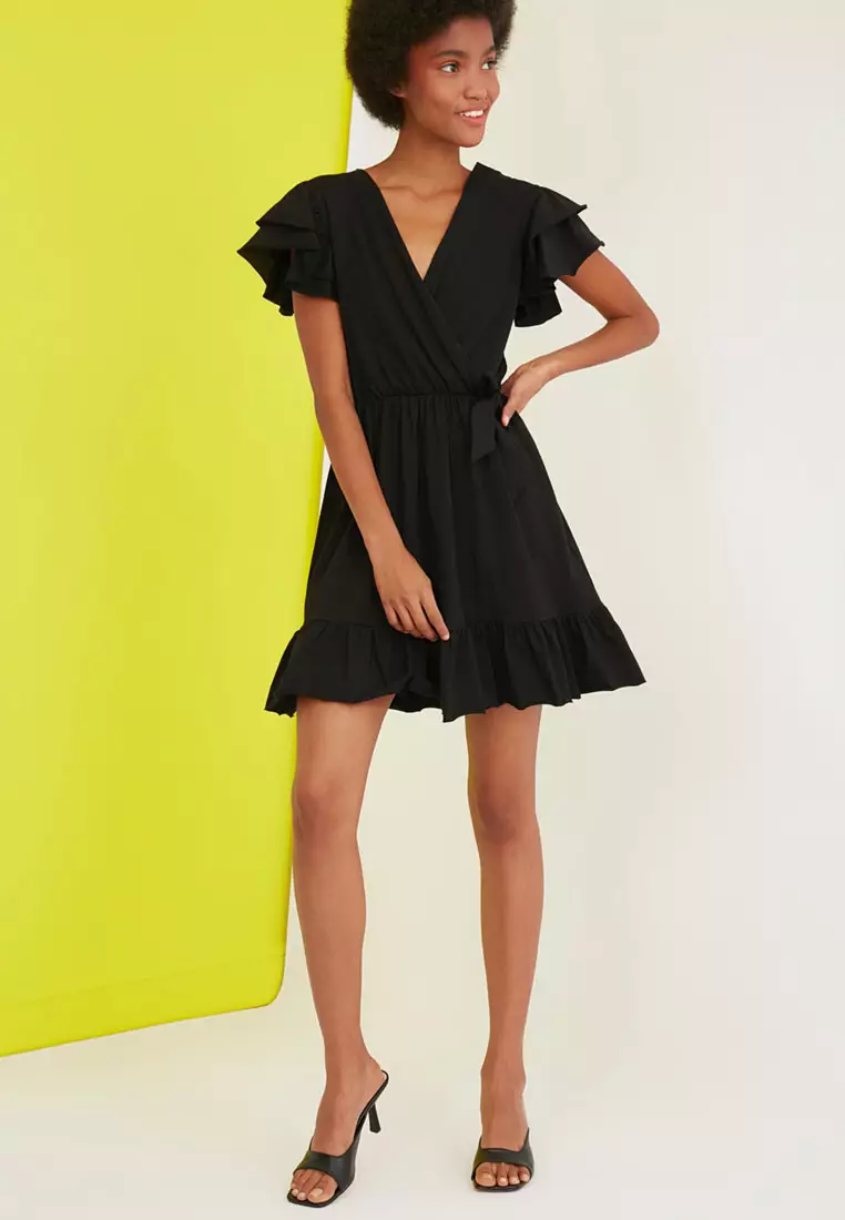 Zalora fashion black dress