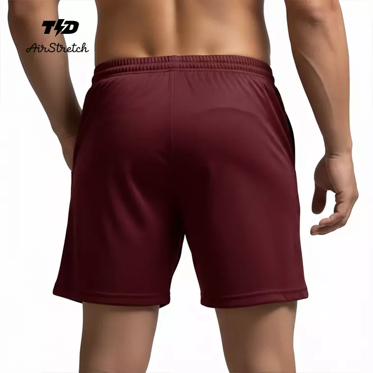 TDACTIVE Celana Pendek Olahraga AirStretch Padel Gym maroon MB114