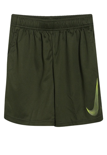 Nike green Boys' Dri-FIT Training Shorts A89E4KA3C845BFGS_1
