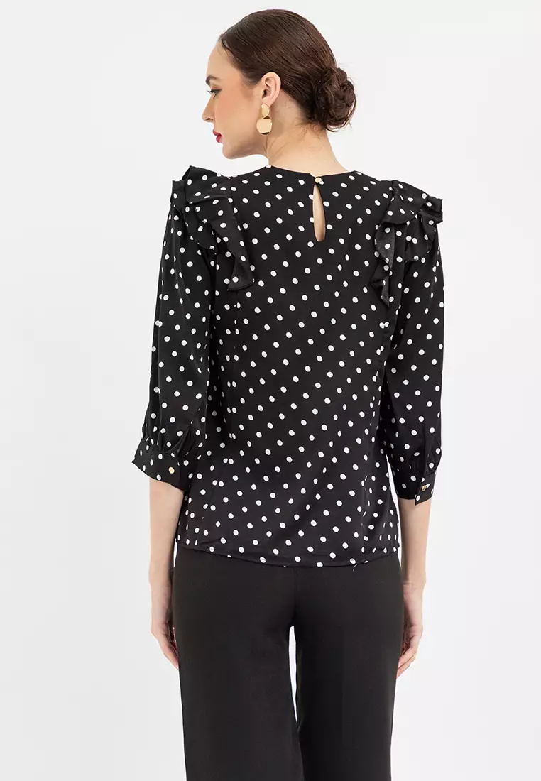 DOTTY Dotted L/S Top