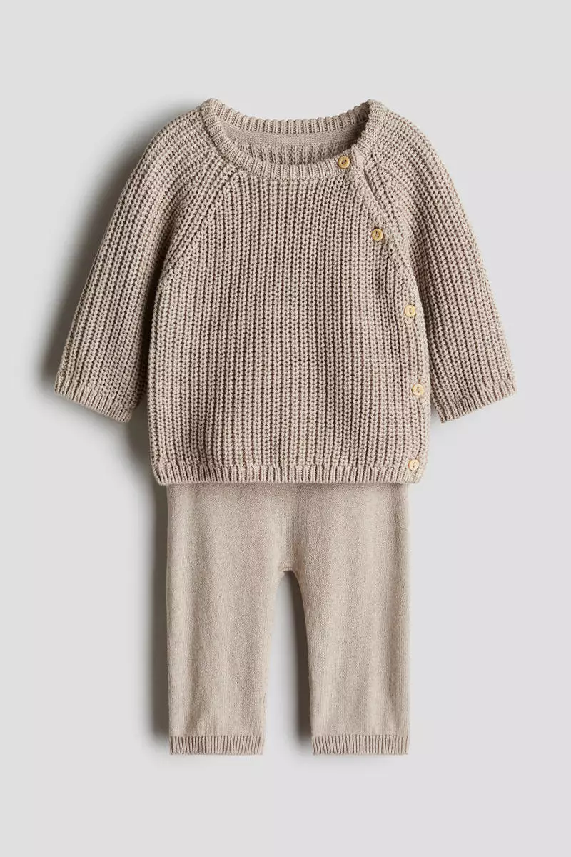 2-piece knitted cotton set