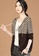 A-IN GIRLS brown Stylish Striped Hooded Knit Jacket 1D2DBAA3F66C39GS_4