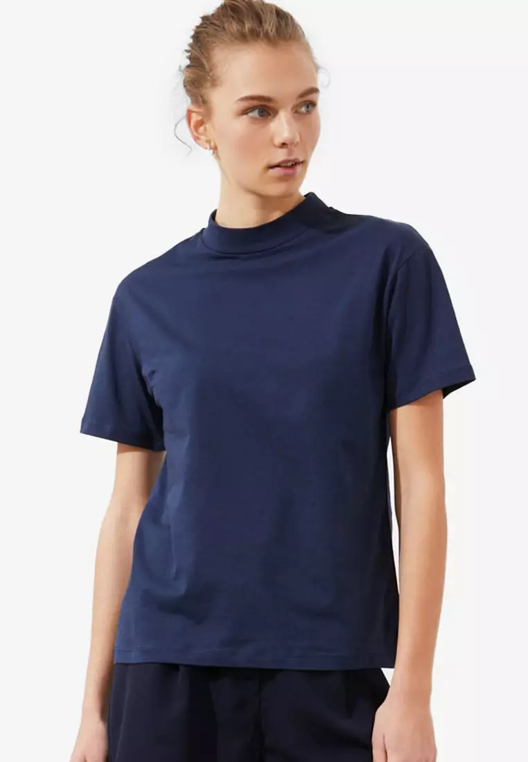 Trendyol Mock Neck T-Shirt 2024, Buy Trendyol Online