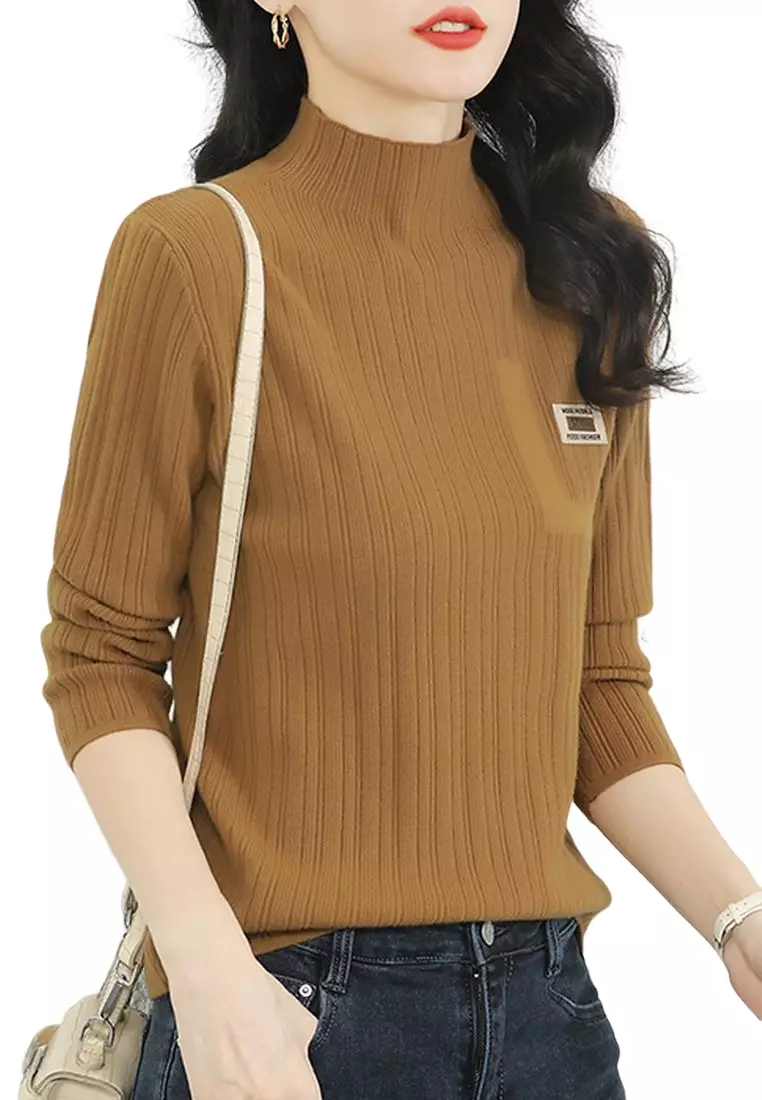 Girls sale orange turtleneck