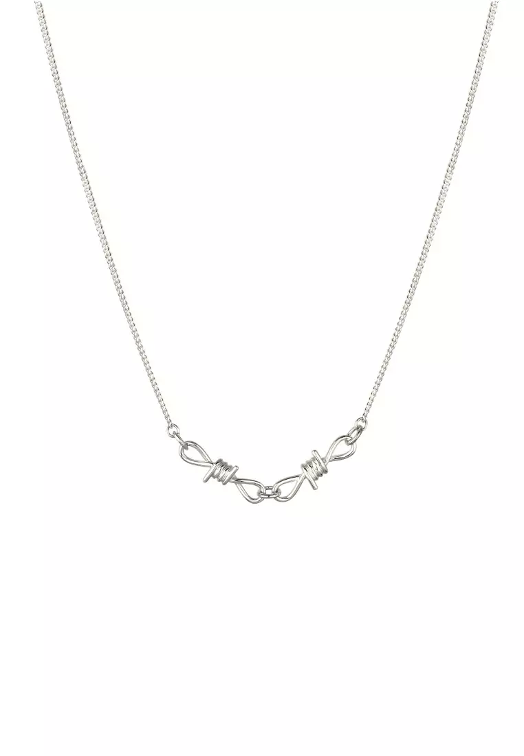 EXCLUSIVE Kalung Perhiasan Perak 925 Pria Wire Curb Chain