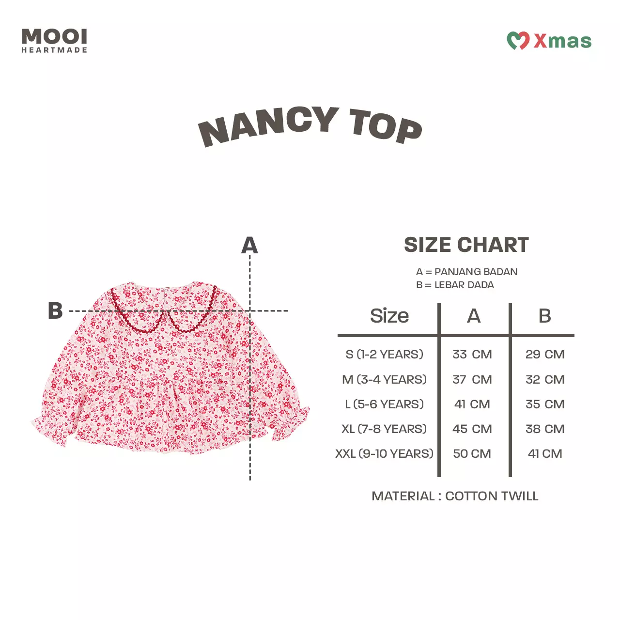 Mooi Atasan Anak Perempuan Nancy Top - Green Emerald