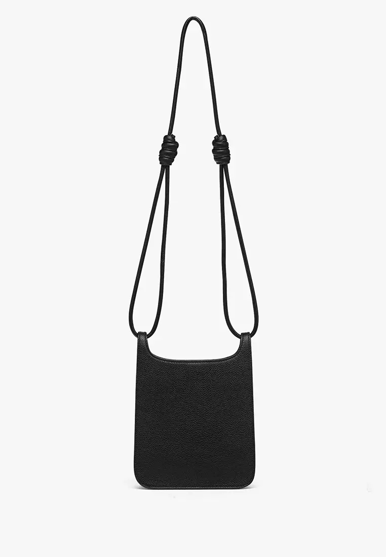 Himmel Hobo in Embossed Logo Leather