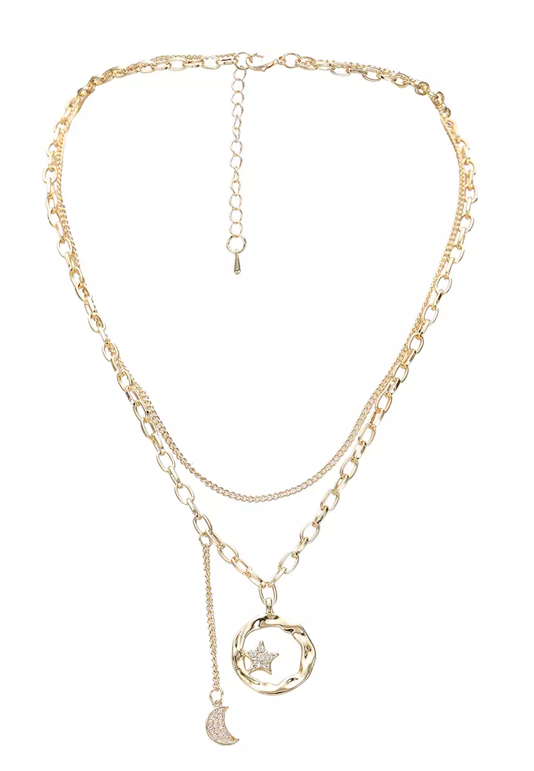 Multi layered shop chain necklace online
