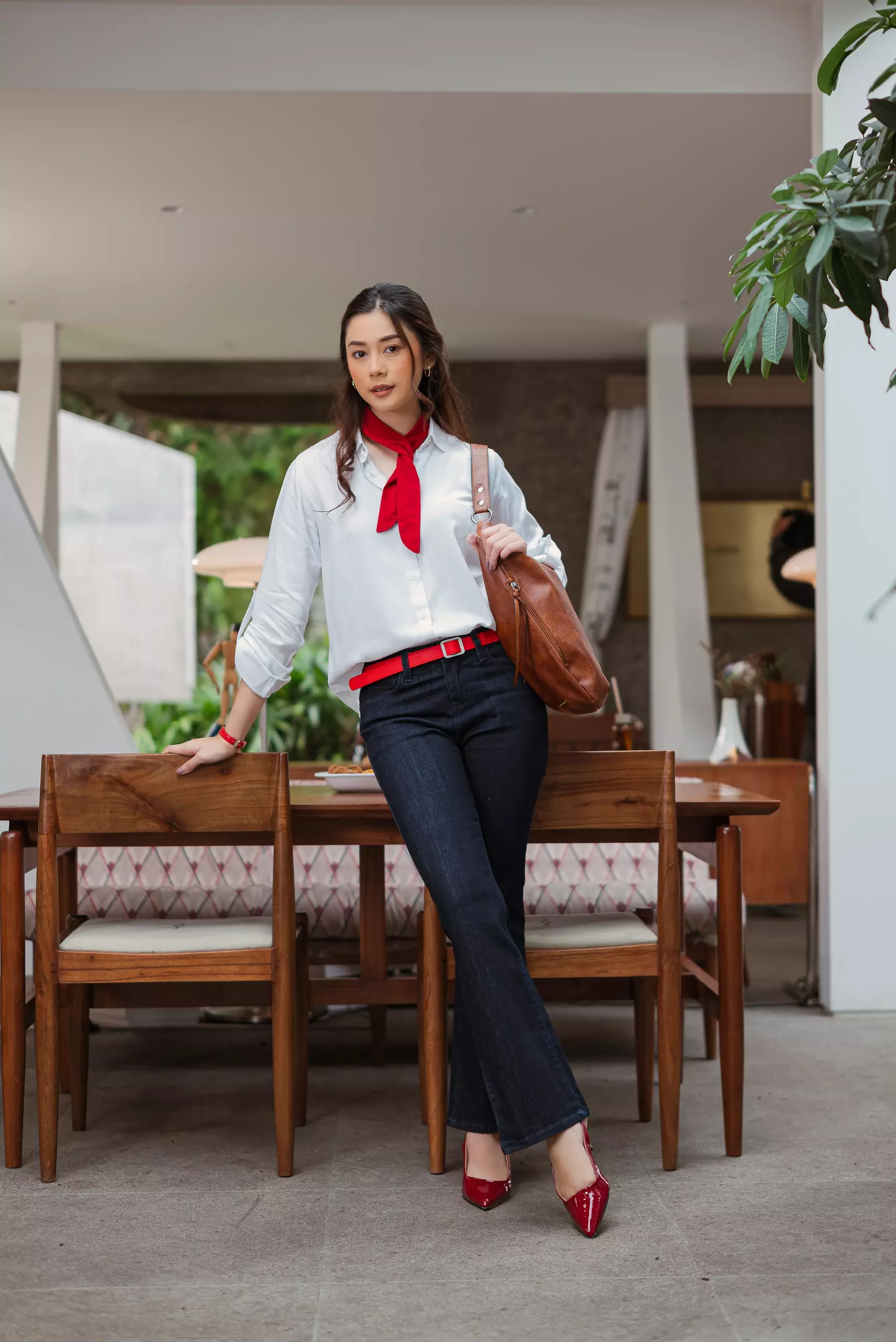 C2 Trevon Navy Jeans Push Up Bootcut Wanita