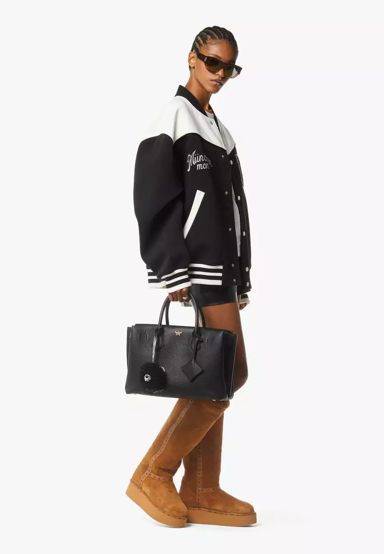 Aren Bear Charm in Faux Fur
