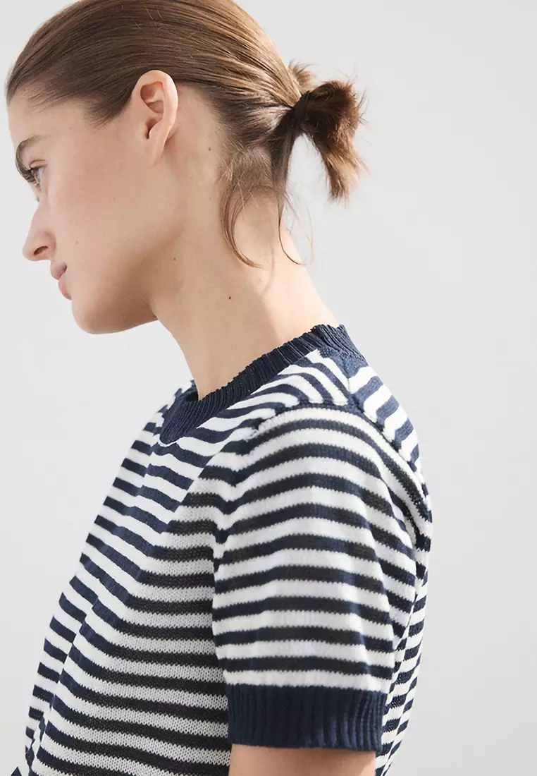 Crop Striped Sweater