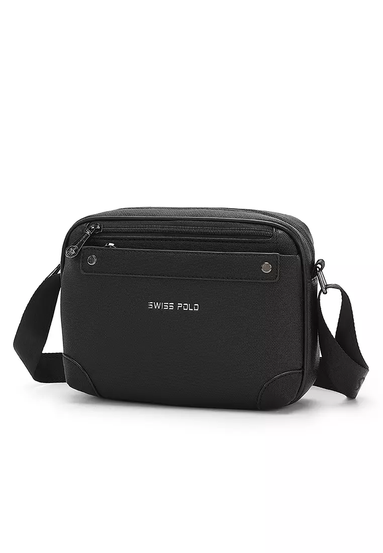 Men's Sling Bag / Crossbody Bag - Black
