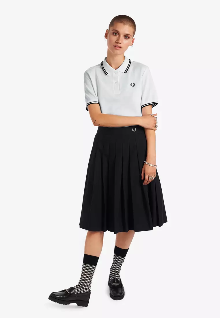 Fred Perry G3600 Twin Tipped Fred Perry Shirt (White)