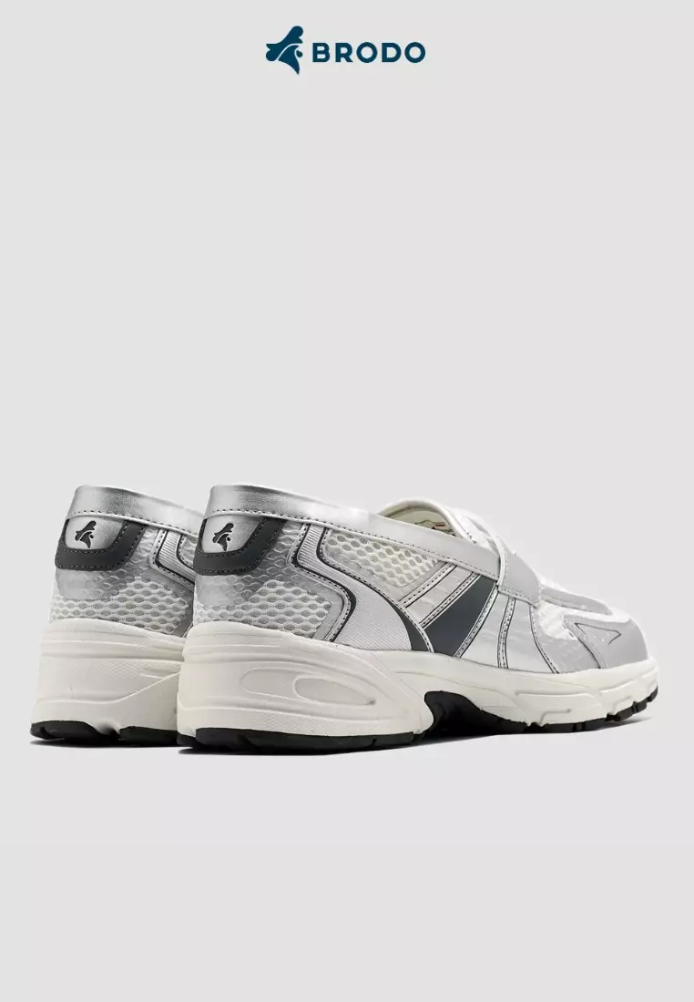 BRODO - Sneakers Ace Neptune Loafers Silver Grey OWS