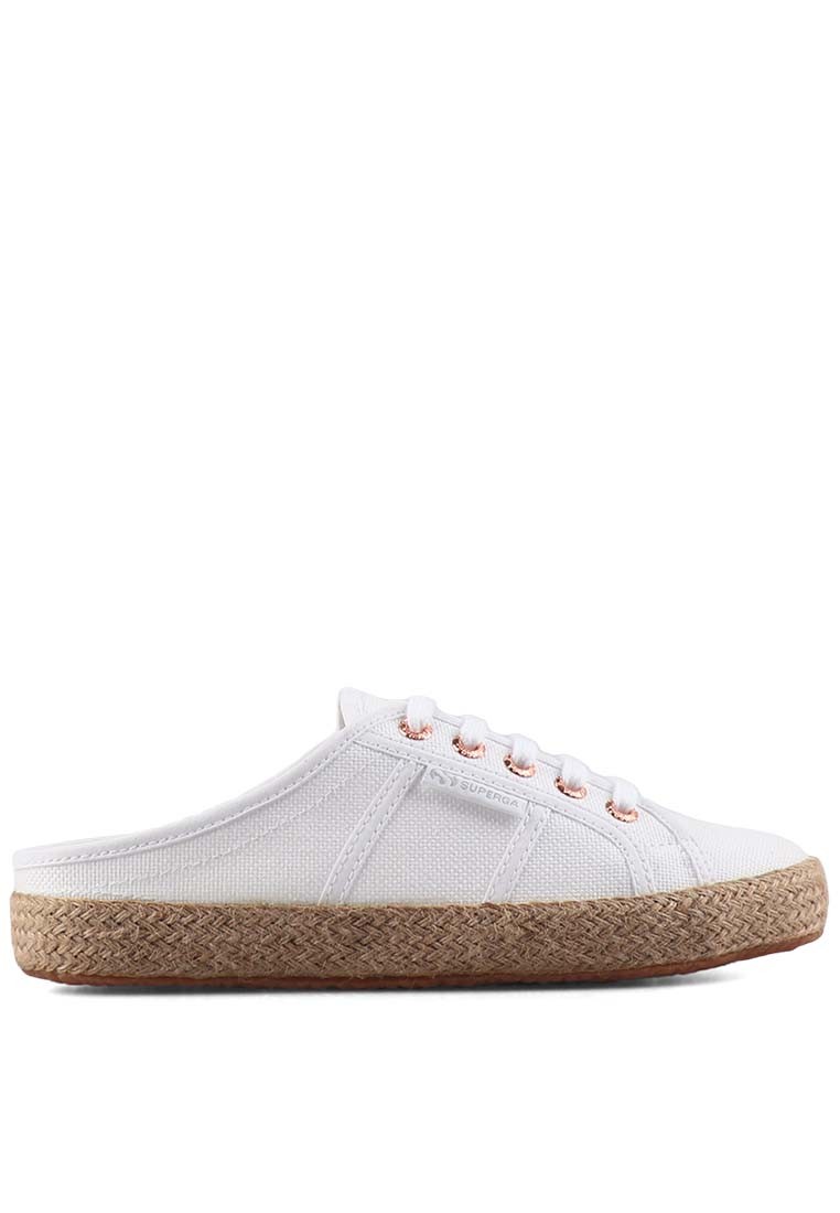 Superga 2402 Espadrille Mule White-Rose Gold