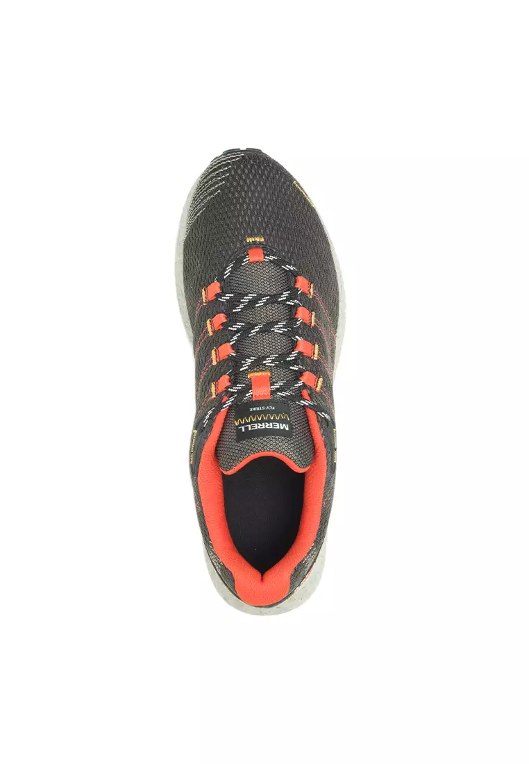 Buy Merrell Fly Strike-Black/Tangerine Mens Trail Running Shoes 2024 ...