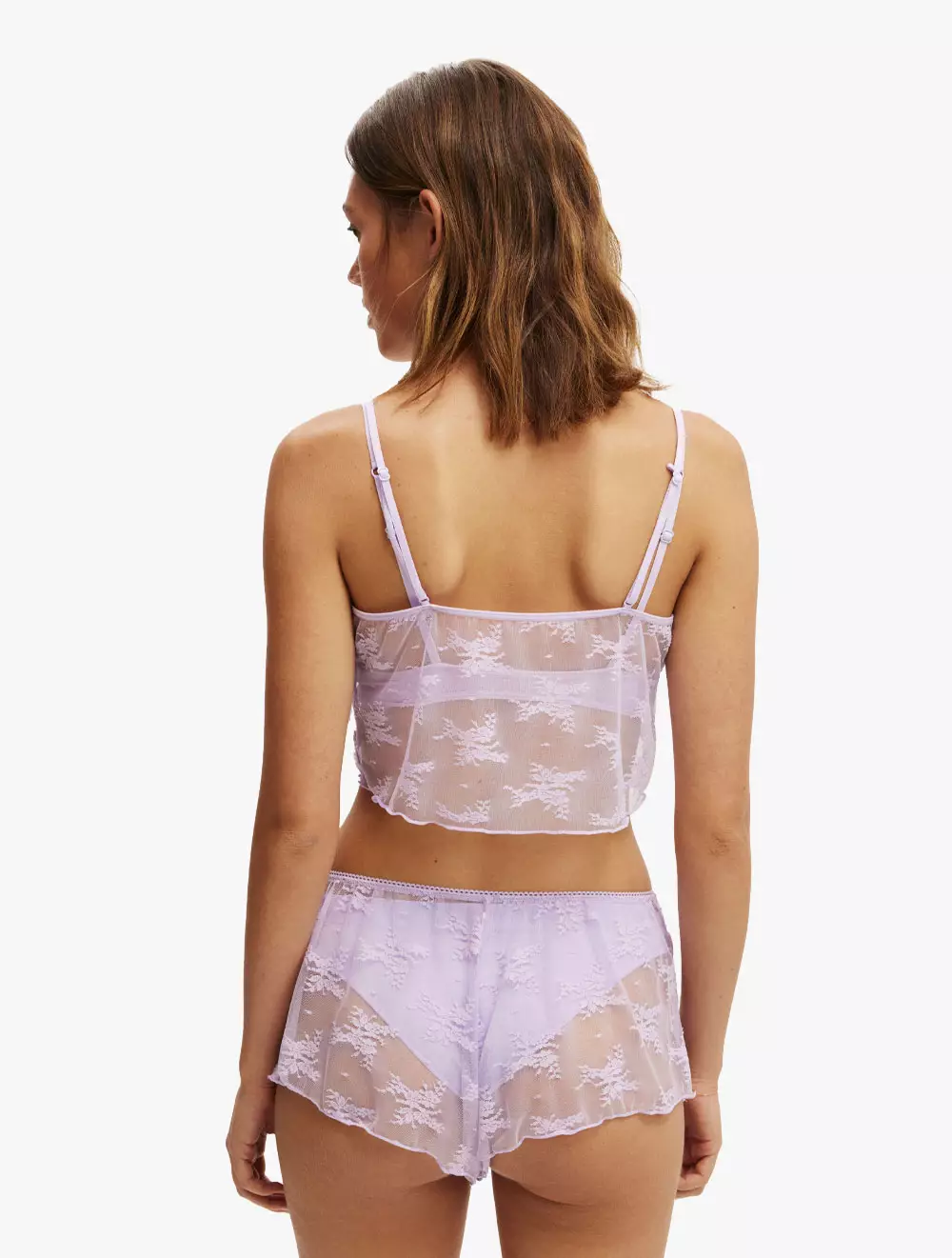 Cotton On Body - Underwear & Pakian Tidur - AIRLIE LACE SHORTIE - LAVENDER