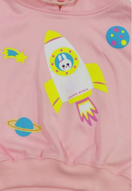Jual Todds Pops Astro Bunny Baby Pink Crop Top Original Zalora Indonesia