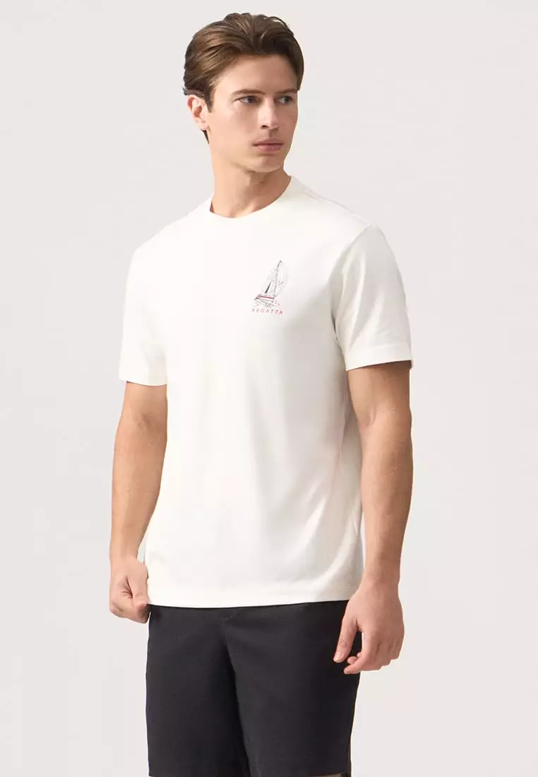 Regular Fit Sailing Graphic T-Shirt