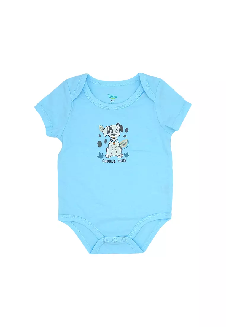 Baby Boy Licensed Newborn Essentials Short Sleeve Onesies Pack of 3 "Animal Roots"