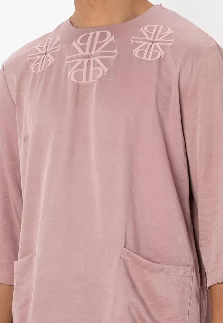 Da'ud Quarter Sleeve Kurta- Tencel Cotton