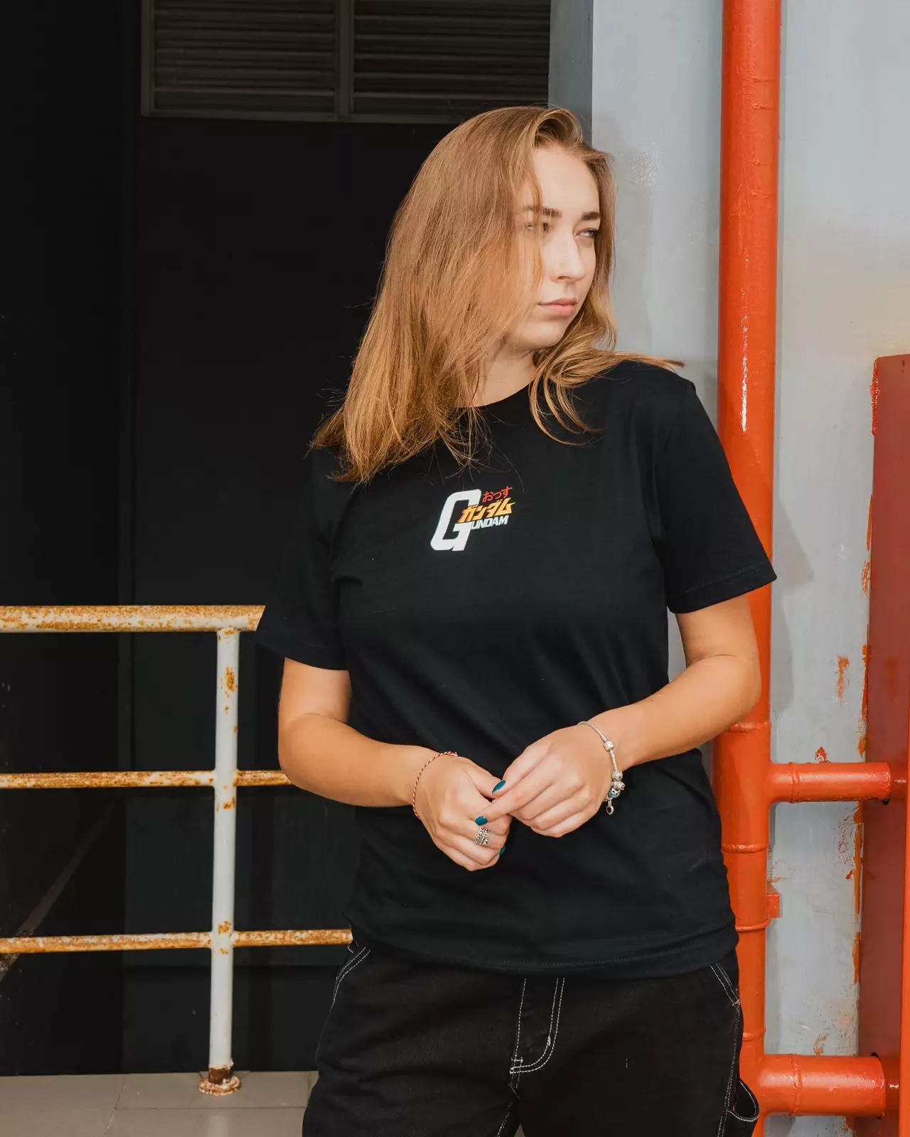 Ossu Tshirt Gundam Anime Japan Black