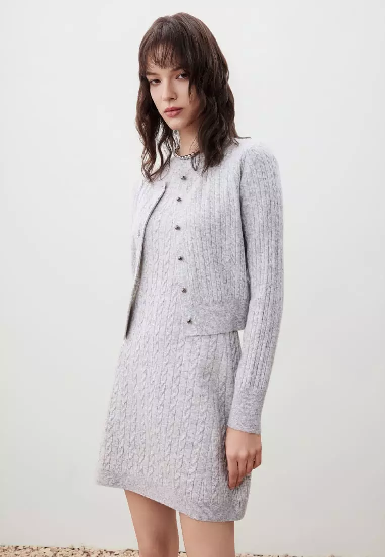 G2000 Cable Cropped Cardigan