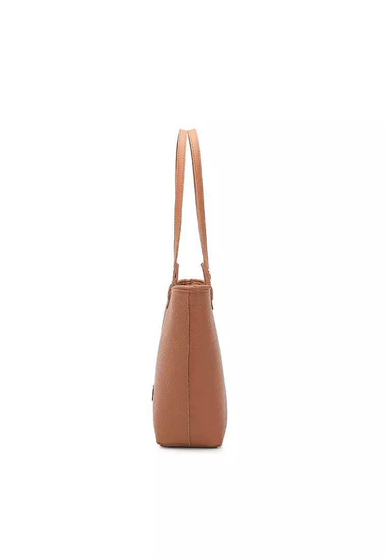 Women's Tote Bag / Shoulder Bag / Top Handle Bag - Brown