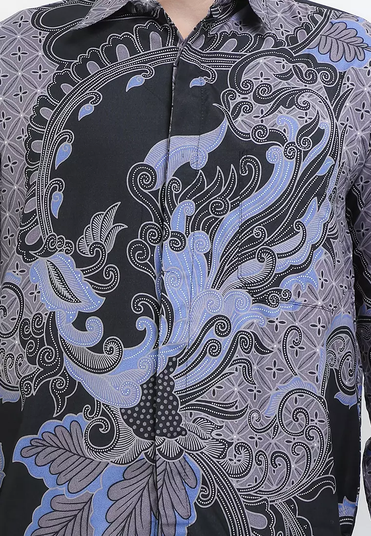 Asmorogondi Kemeja Batik Exclusive Premium Pria Casual Modern Lengan Panjang