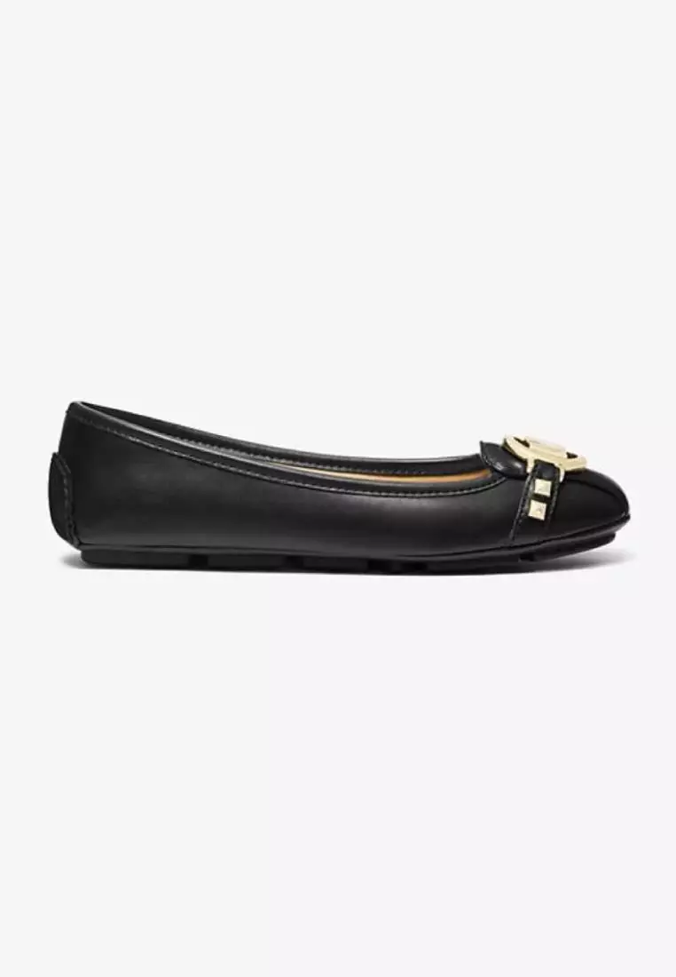Michael Kors Fulton Faux Leather Moccasin Black